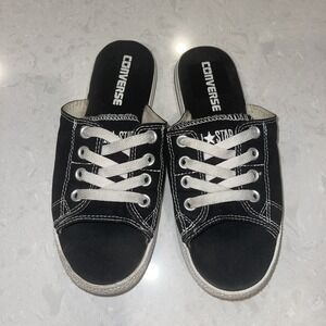 Converse All -Star Cutaway Black Flip Sandal  Slide Slipon Size 6 " RARE"